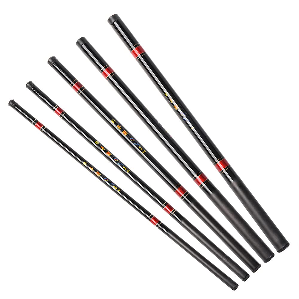 Ubersweet® Lightweight Telescopic Fishing Rod - Portable Hand Pole for Stream & River Fishing - Perfect for Hiking, Camping & Outdoor Adventures