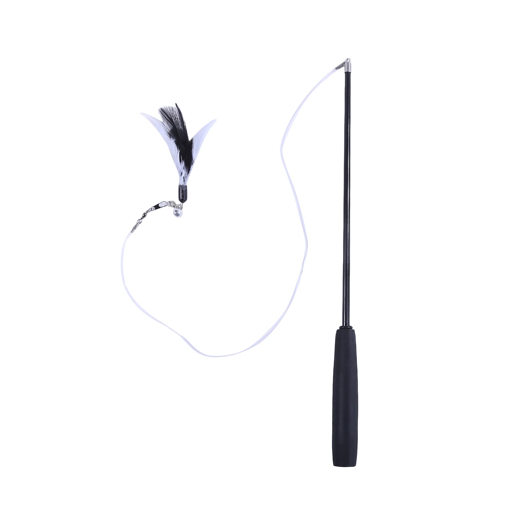 **TTTST Interactive Cat Feather Toys - Extendable Wand for Indoor Cats & Kittens, Fun Chase & Exercise Play, Training Stick for Active Cats - Perfect for Playtime, Exercise & Bonding**