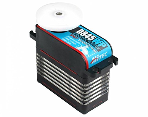 Hitec RCD 36845 D-845WP 32-Bit High Torque Waterproof Steel Gear Servo for RC Cars, Boats, and Robotics - Ideal for Off-Road, Marine, and Heavy-Duty Applications