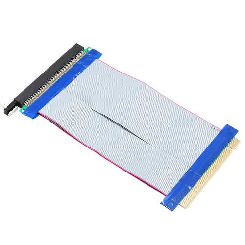 19cm PCIe 164-Pin 16X Extender Riser Card - Flexible Graphics Extension Cable for GPU Mining Rig, Gaming PC & Workstation Setup