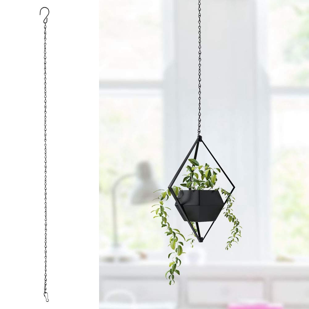 3 Pack Iron Hanging Chains for Flower Pots & Bird Cages - Heavy Duty Decorative Plant Hangers for Indoor/Outdoor Garden Decor