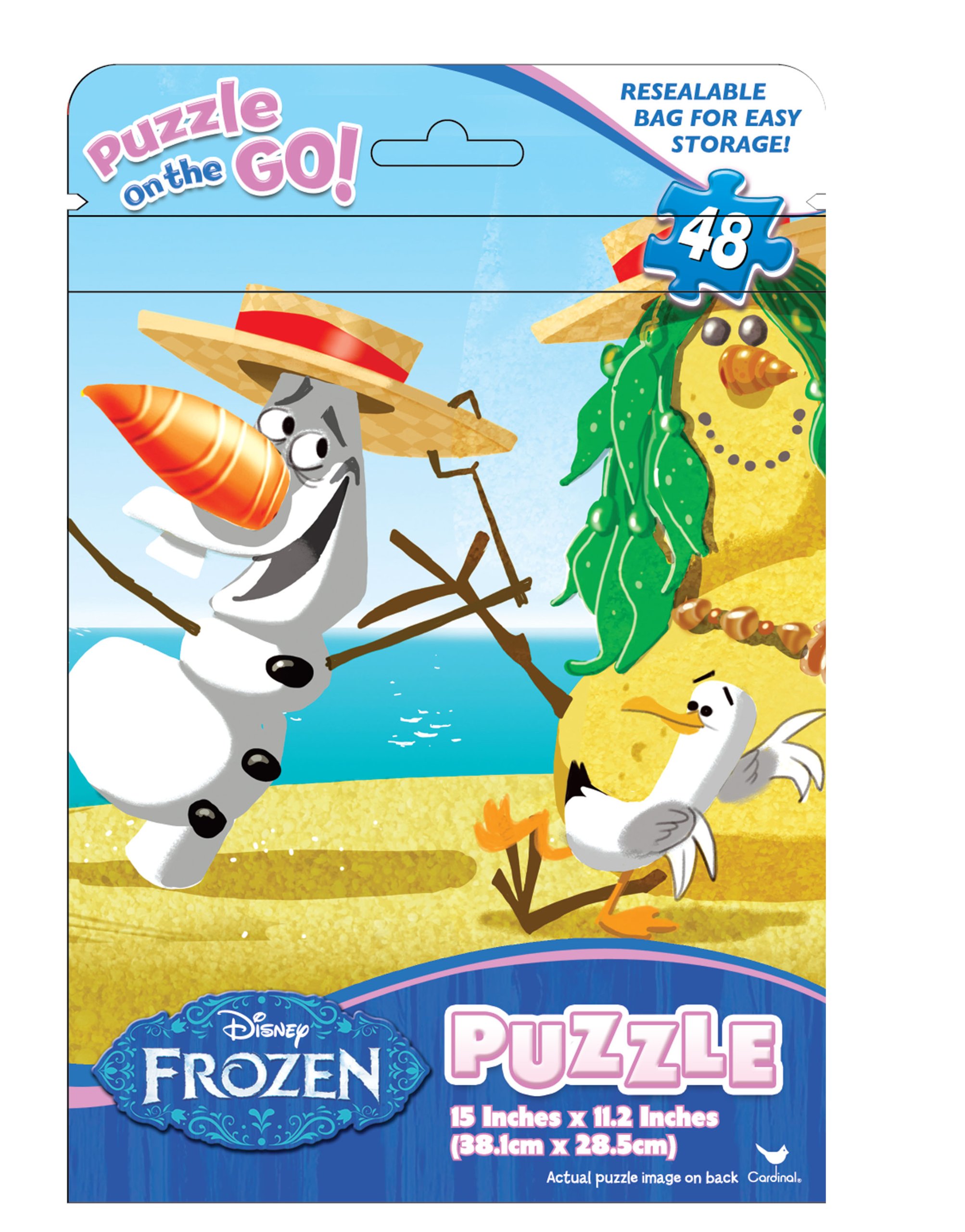 Frozen Puzzle 48-Piece Foil Bag - Travel & Kids Activity