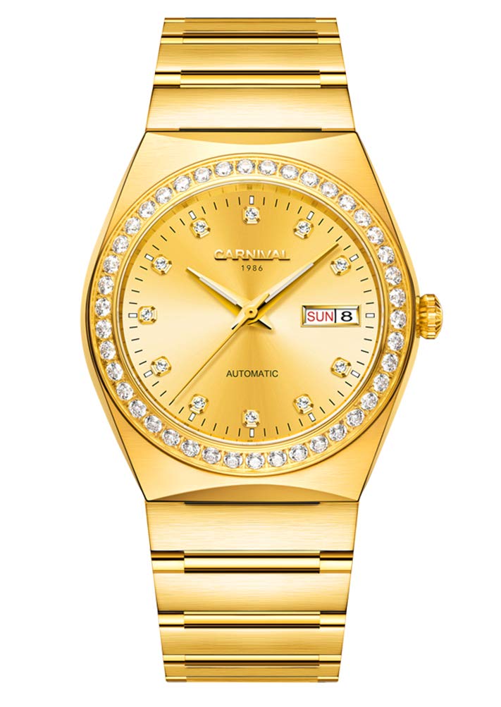 YOOTEN 8581G Automatic Men's Watch - Waterproof, Day-Date Display, Sapphire Crystal - Luxury Dress Watch for Business, Formal Occasions & Everyday Wear