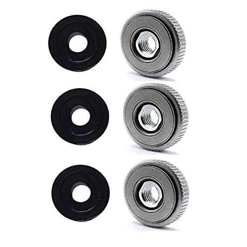 M14 Thread Angle Grinder Replacement Quick-Release Nut & Self-Locking Pressure Plate Kit - Compatible with DeWalt, Milwaukee, Bosch Power Tools (2-Pack) - Perfect for Metal Cutting, Grinding & DIY Projects