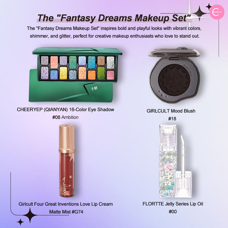 CHEERYEP 16-Color Natural Star Eyeshadow Palette - 08# Ambition | Vegan, Cruelty-Free Makeup for Everyday & Party Looks