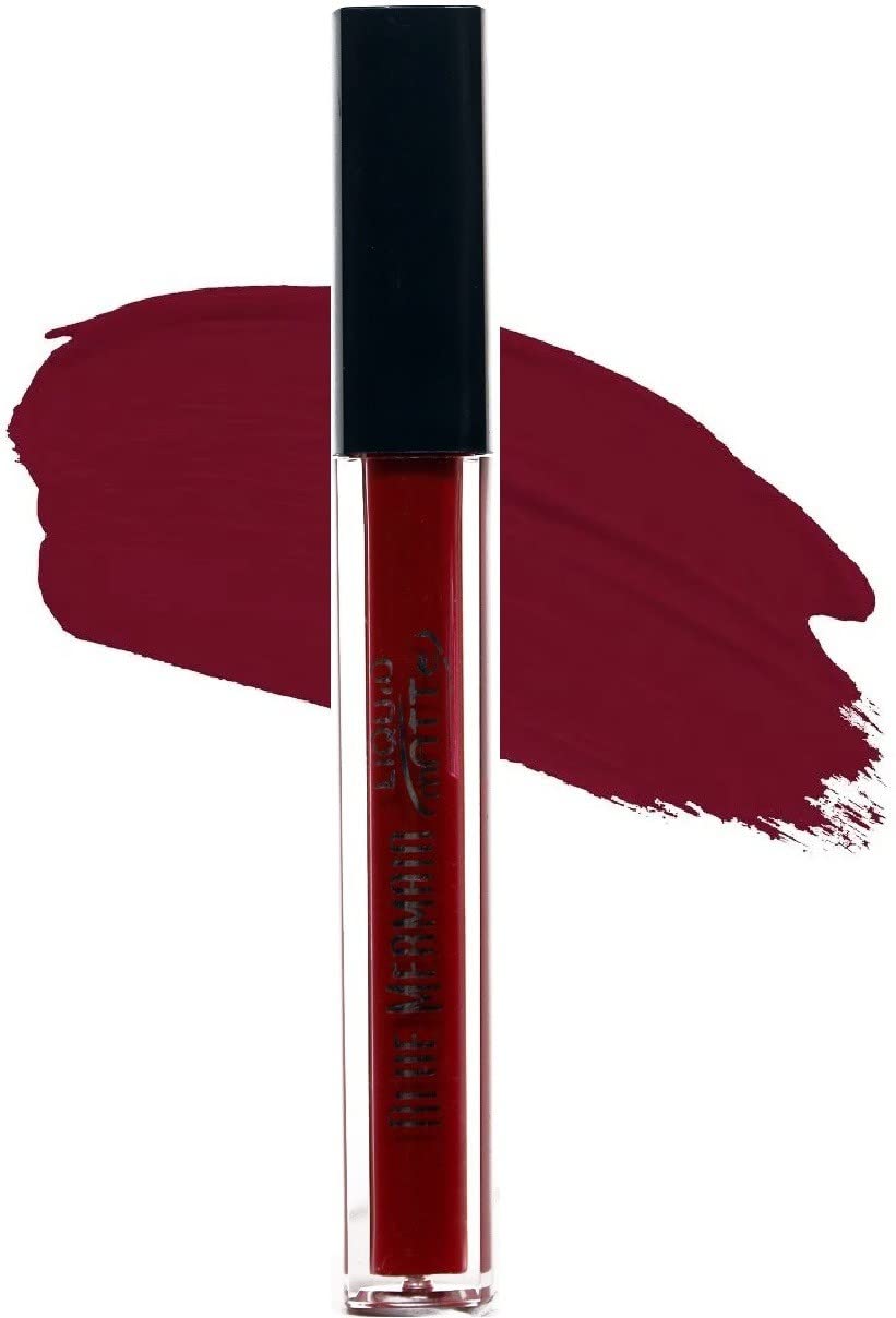 Long Lasting Matte Liquid Lipstick - Maroon Velvet Finish for Women, Waterproof & Smudge Proof Lip Makeup - Perfect for Parties, Date Nights & Special Occasions