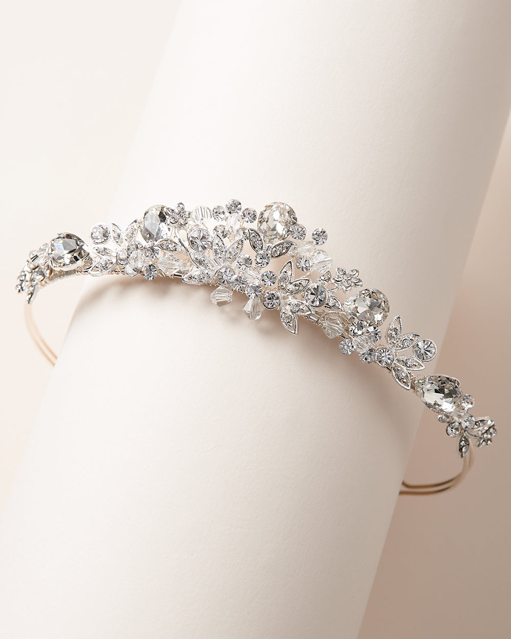 Nicolette Crystal Bridal Tiara - Elegant Wedding Headpiece for Brides, Bridesmaids & Flower Girls | Perfect for Ceremonies, Receptions & Photo Shoots