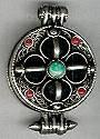 Double Dorje Gau Pendant - Tibetan Buddhist Jewelry for Protection & Blessings | Perfect for Meditation, Spiritual Gifts & Necklace Collection
