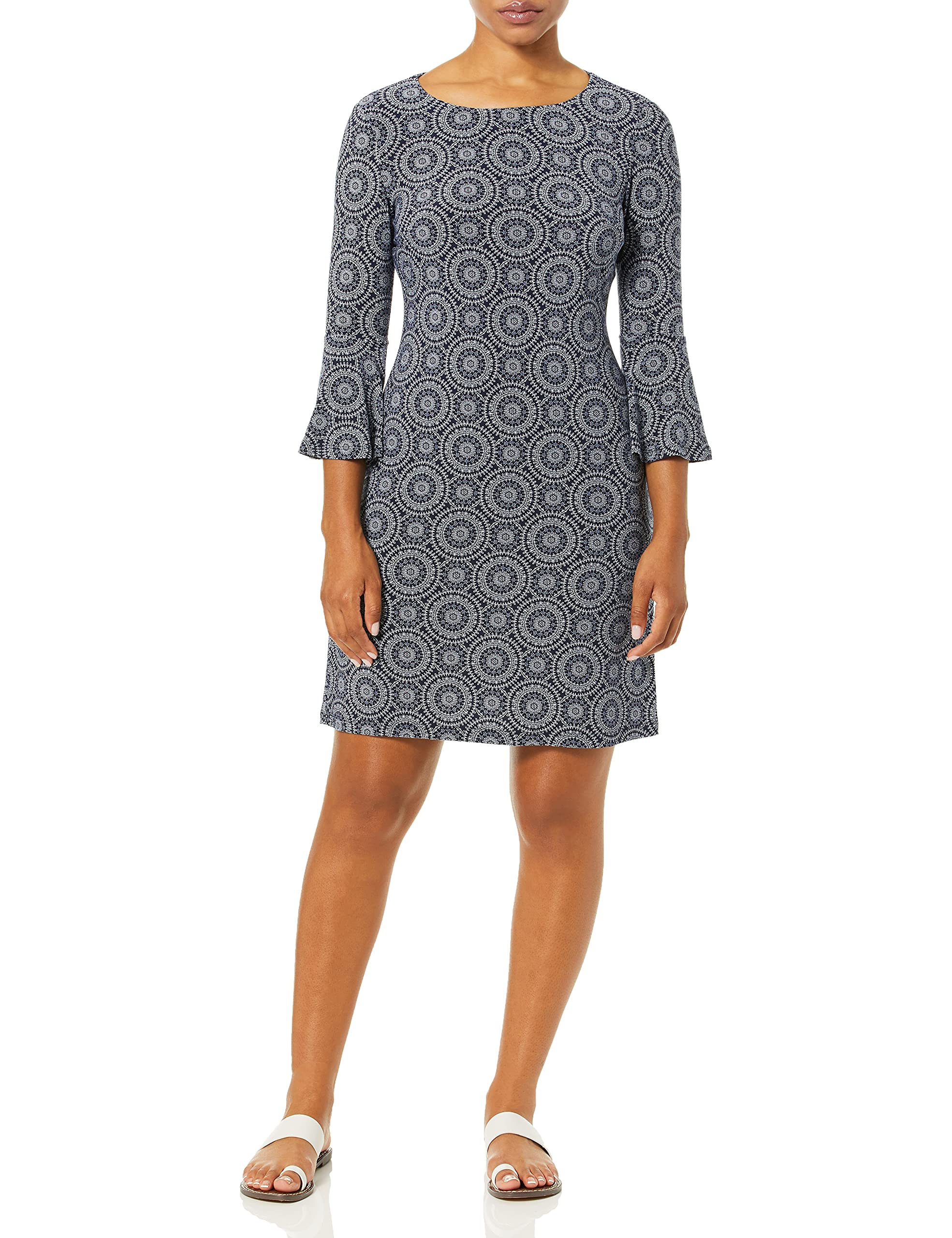 Tommy Hilfiger Women's Bell Sleeve Dress - Flowy Casual & Party Wear for Spring/Summer, Office to Dinner Outfits