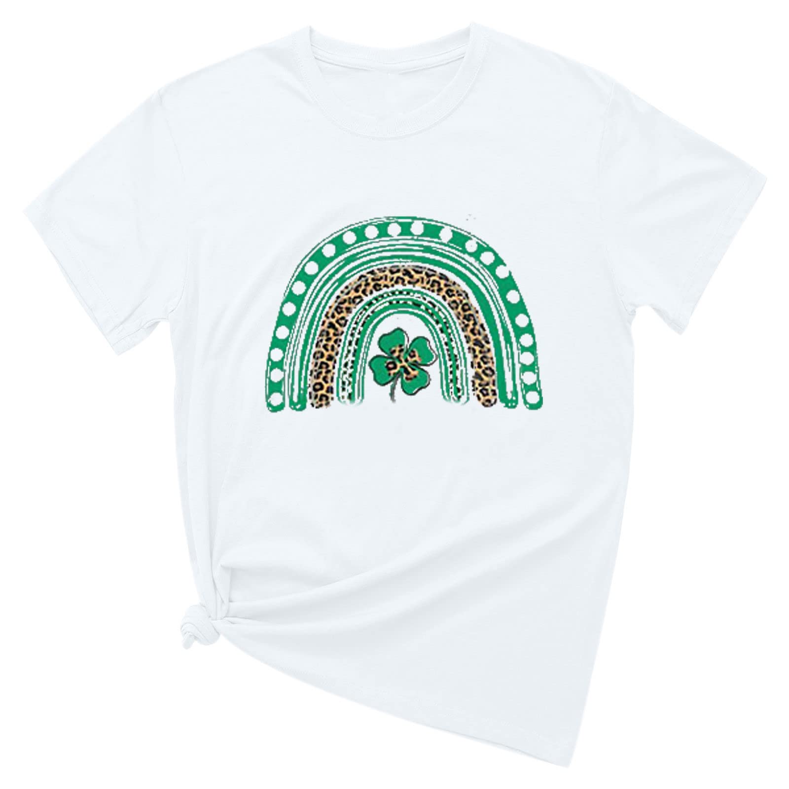Women's Short Sleeve St. Patrick's Day Graphic T-Shirt - Loose Fit Casual Basic Tee for Summer | Perfect for Festivals, Parties & Everyday Wear