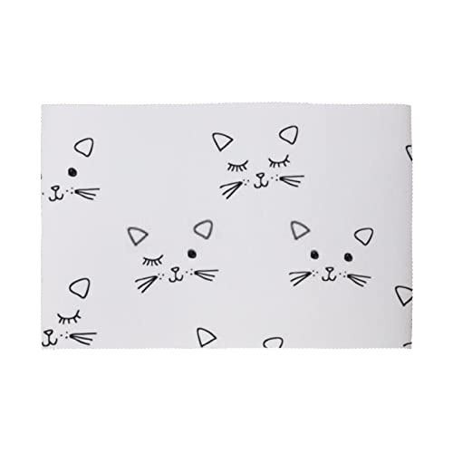 Doodle Style Funny Cat Black