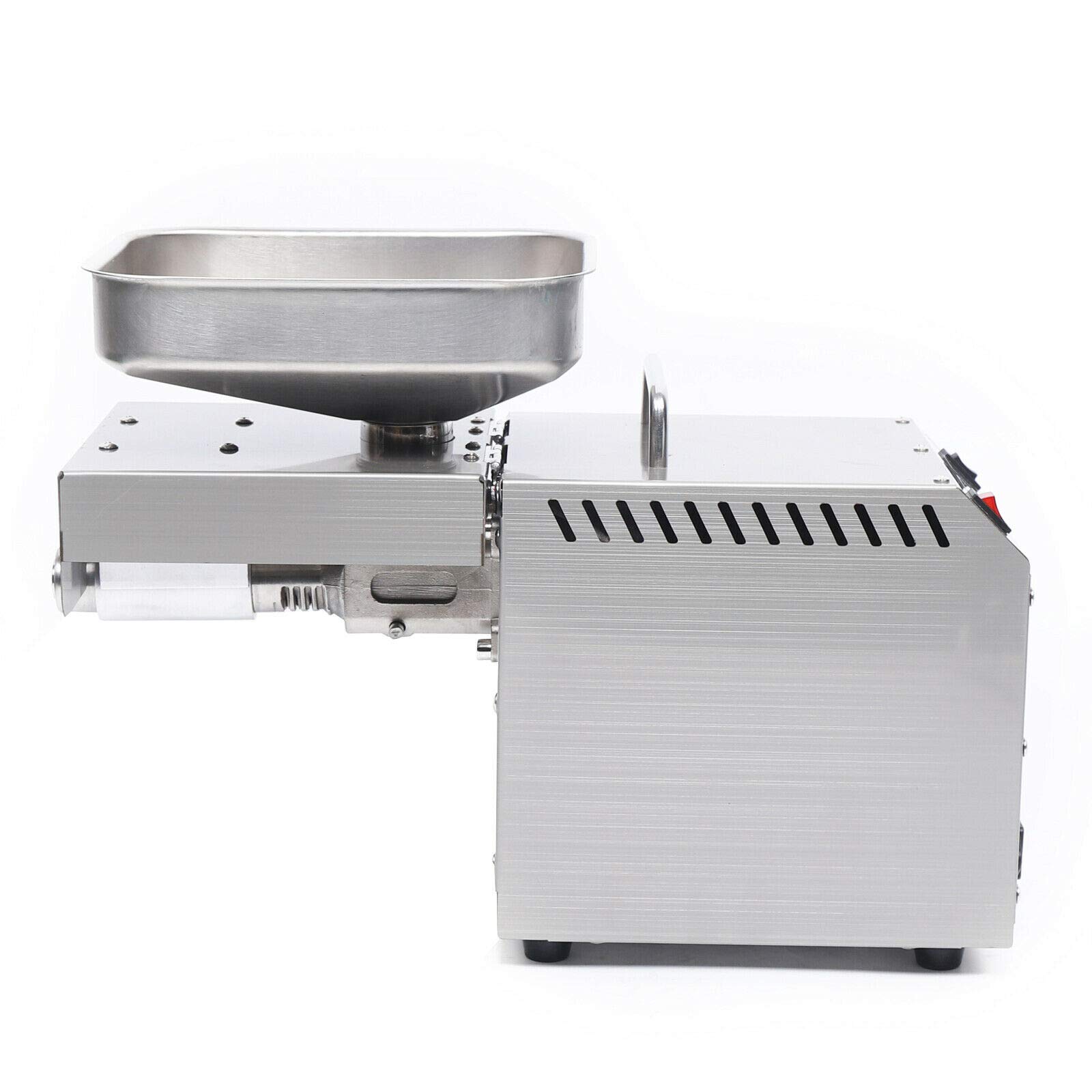 600W Stainless Steel Automatic Oil Press Machine - Digital Temperature Control, High Oil Extraction, 110V Commercial Grade - Perfect for Home & Commercial Use, Making Olive, Peanut, and Sunflower Oil