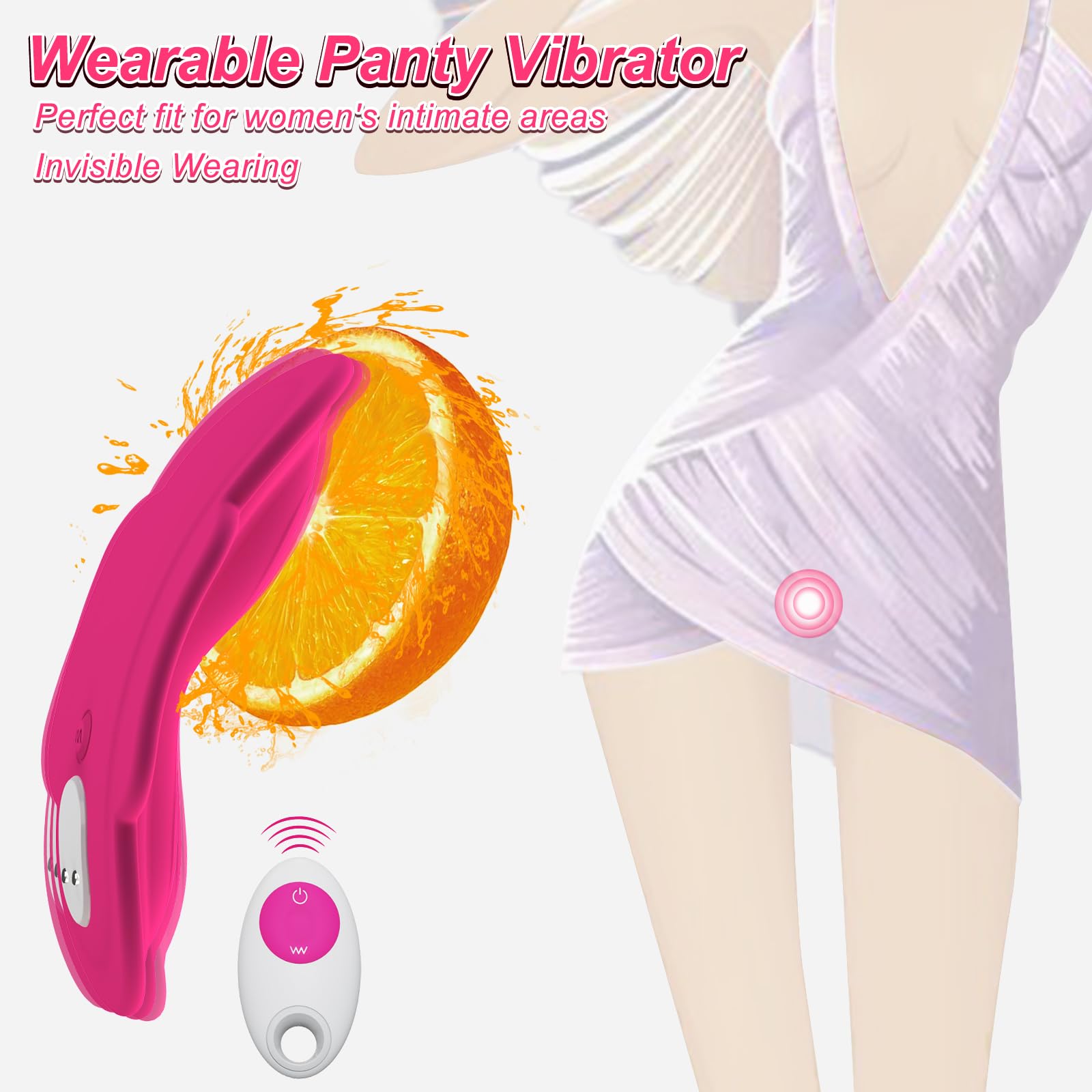 Remote Control Vibrating Panty Sex Toy for Women & Couples - APP Controlled Mini Egg Bullet, Clitoral & G-Spot Stimulator with Butterfly & Tongue Licking Modes - Perfect for Discreet Public Play, Couples Foreplay & Solo Pleasure