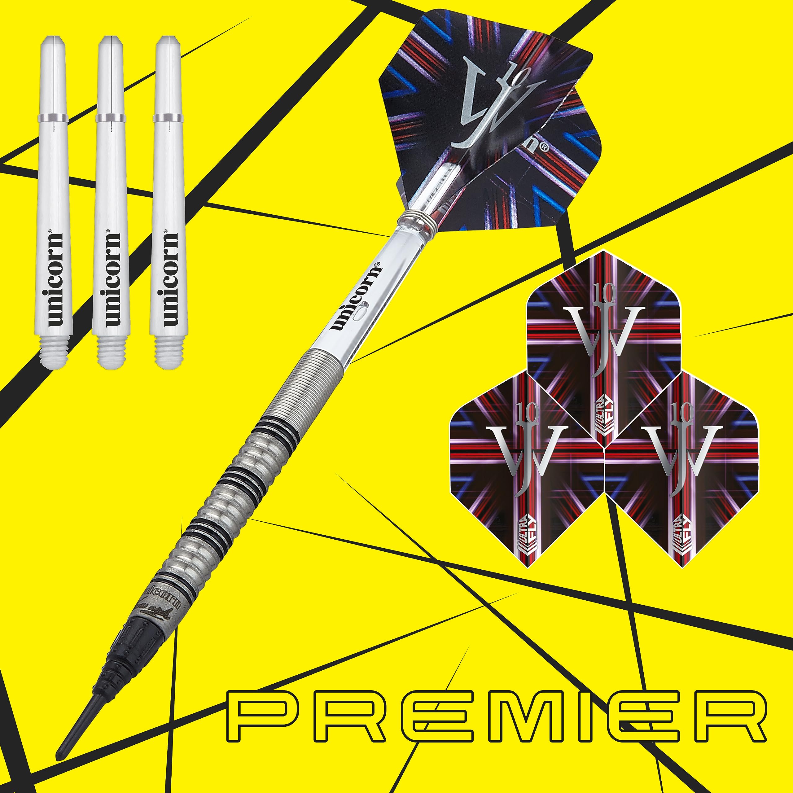 UNICORN Soft Tip Darts Set 70% Tungsten Barrels - Professional Steel Tip Darts for Adults - 18g/20g Weight Options with Epic Soft Tips & Premium Gift Packaging - Perfect for Home Bars, Game Rooms & Competitive Play