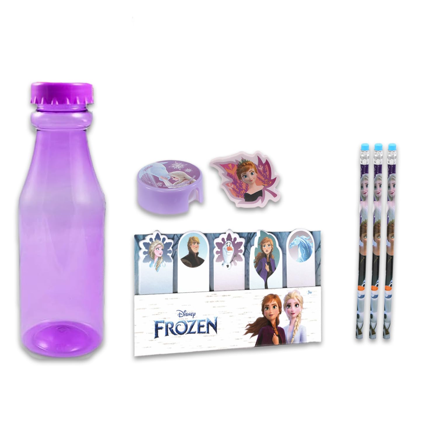 Disney Frozen Backpack and Lunch Bag Set for Girls - School Supplies Bundle with Insulated Lunch Box, Water Bottle, Notebook & Stationery | Perfect for School, Travel & Outdoor Activities