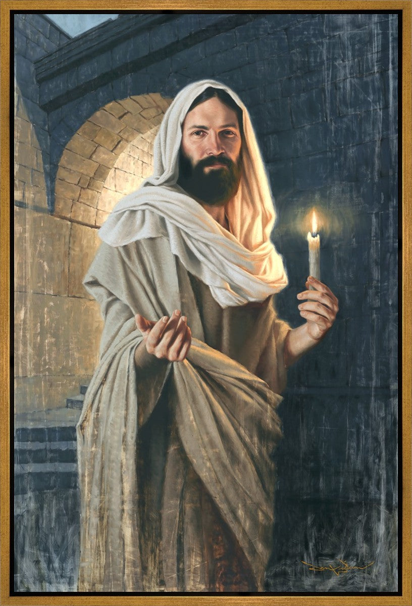 Abide With Me, 'Tis Eventide Gallery Wrap Canvas - Religious Hymn Wall Art for Home Decor, Church & Meditation Spaces - Perfect for Living Room, Bedroom & Prayer Room Decorations