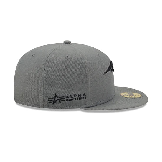 New England Patriots Grey 59FIFTY Fitted Hat for Men - Official NFL Snapback Cap for Football Fans & Game Day Outfits