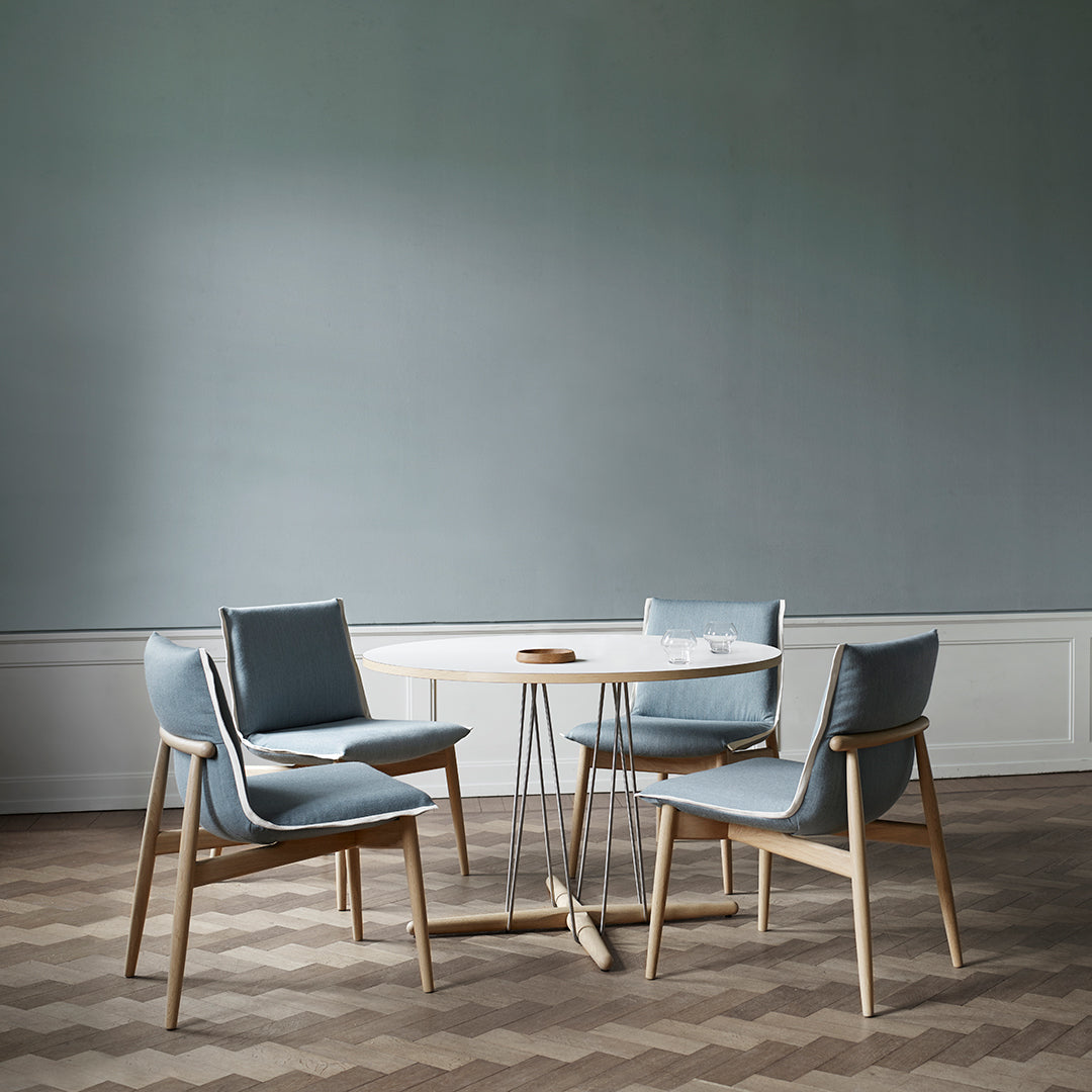 E020 Embrace Table - Modern Minimalist Dining Table for Small Spaces | Perfect for Apartments, Breakfast Nooks & Cozy Kitchens