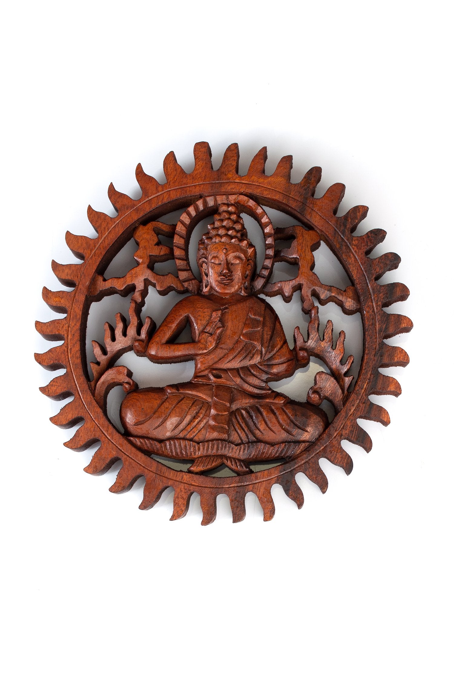 Hand Carved Wooden Wall Hanging Decor - Authentic Balinese Art for Home & Office Decoration | Perfect for Living Room, Bedroom, or Meditation Space