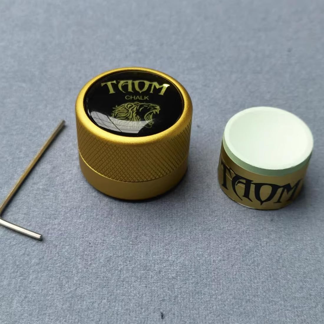 Magnetic Pool Chalk Holder - Round Shaped Billiard Accessory with Mini Chalk Tip Case for Professional & Home Game Use