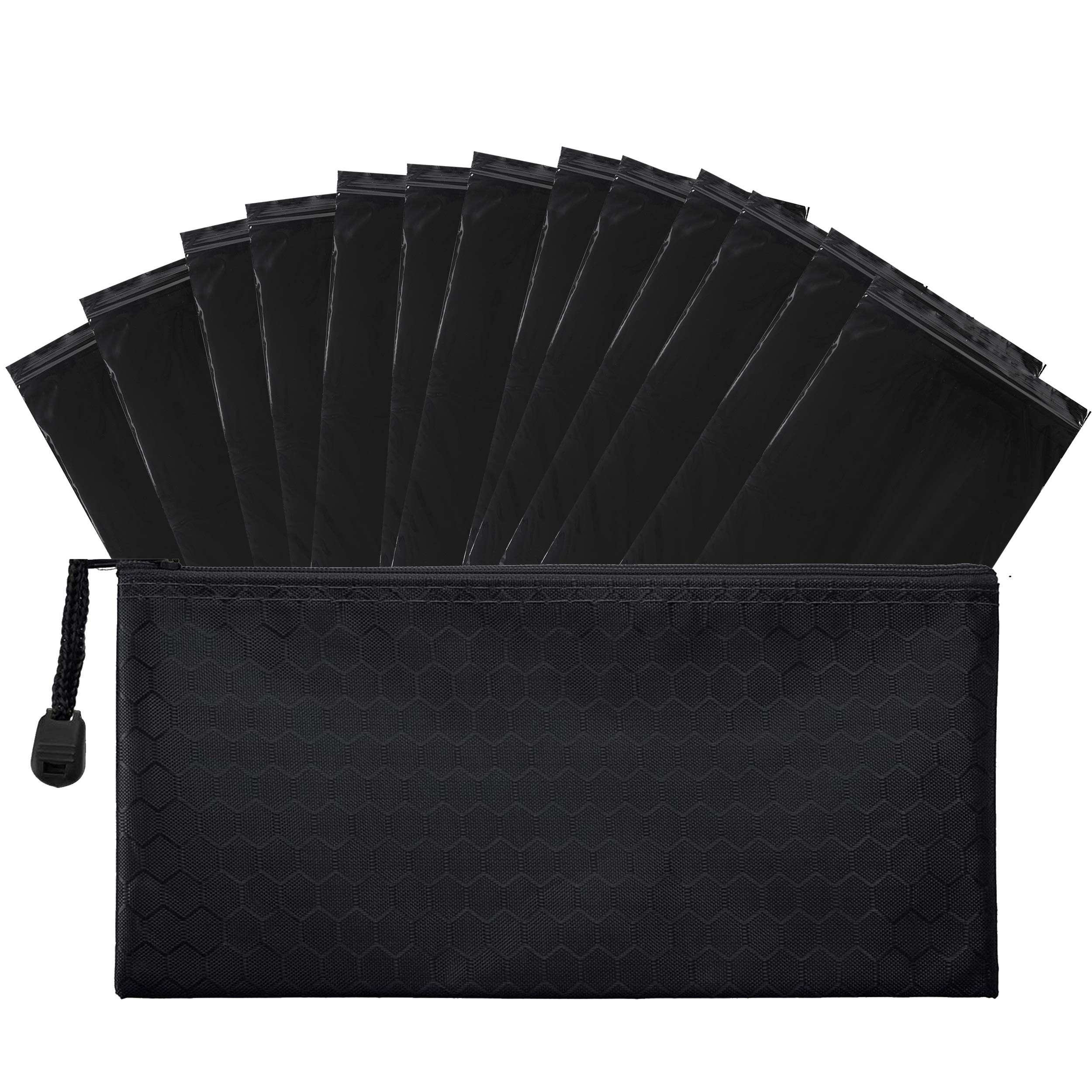 100 Black Opaque Feminine Hygiene Disposal Bags - Discreet Sanitary Waste Pouches for Tampons, Pads & Liners with Travel Pouch - Perfect for Public Restrooms, Travel & On-the-Go Discretion