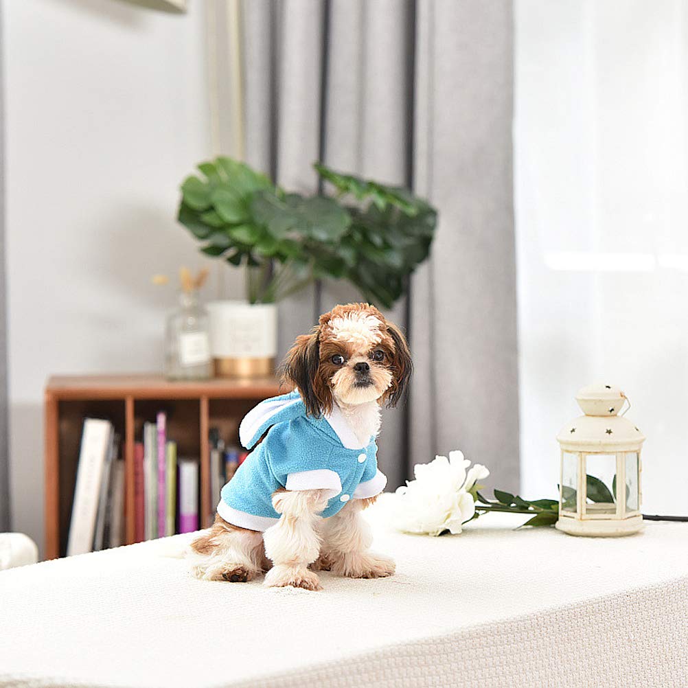 Funny Dog Costume - Cute Puppy Jumpsuit & Bunny Outfit for Easter | Warm Dog Sweater & VIP Jacket for Small Dogs & Cats | Perfect for Easter Photos, Pet Parties & Winter Wear