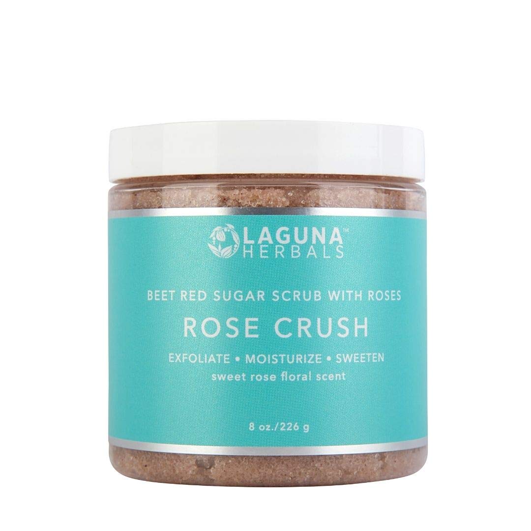 Organic Rose Crush Body Scrub - 100% Vegan & Natural Exfoliator for Glowing Skin | Perfect for Spa Day & Self-Care Routine