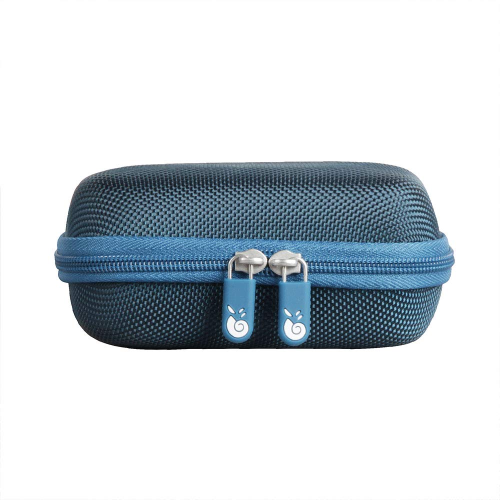 Hermitshell Hard Travel Case for JBL Go 3 & JBL Go 3 Eco Portable Bluetooth Speaker - Protective Cover for Outdoor, Travel, Camping, Beach (Blue)