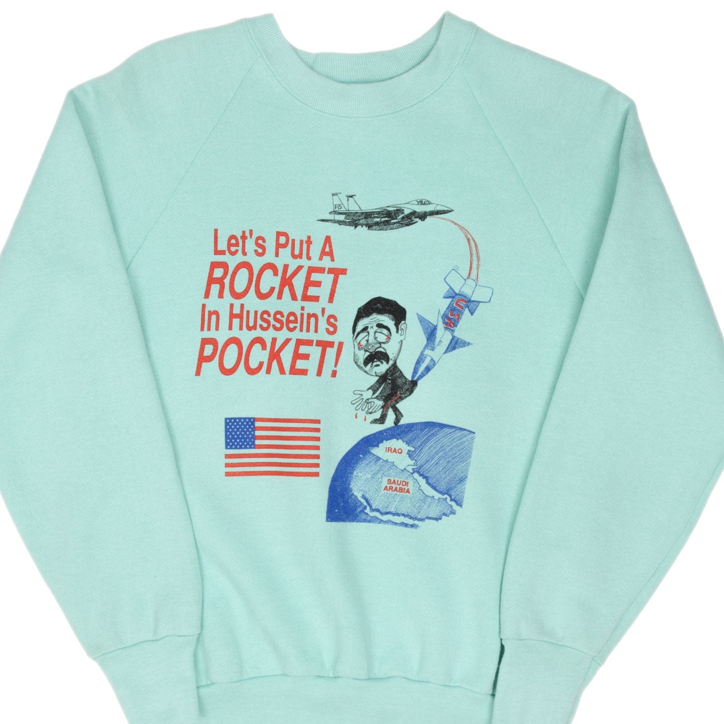 Vintage Gulf War 1991 Sweatshirt - Medium Size - Made in USA - Military History Apparel for Veterans & Collectors