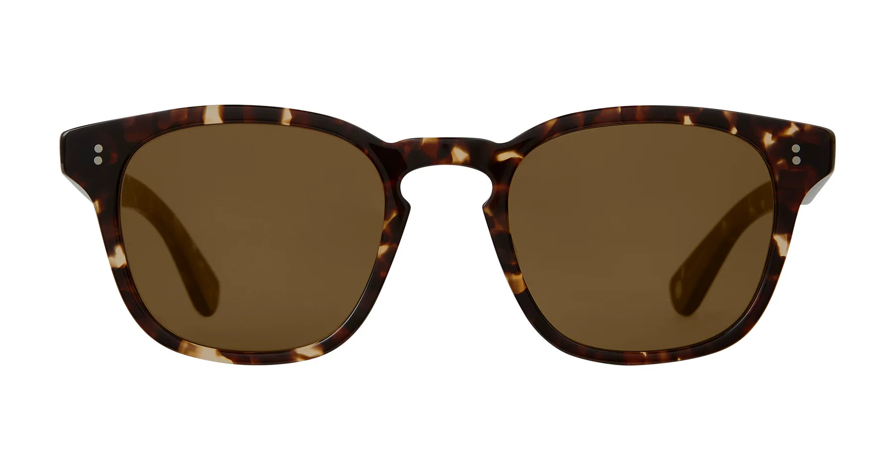 Garrett Leight Ace II 2147 Agate Tortoise Coffee Sunglasses - Stylish UV Protection for Outdoor Activities & Beach Vacations