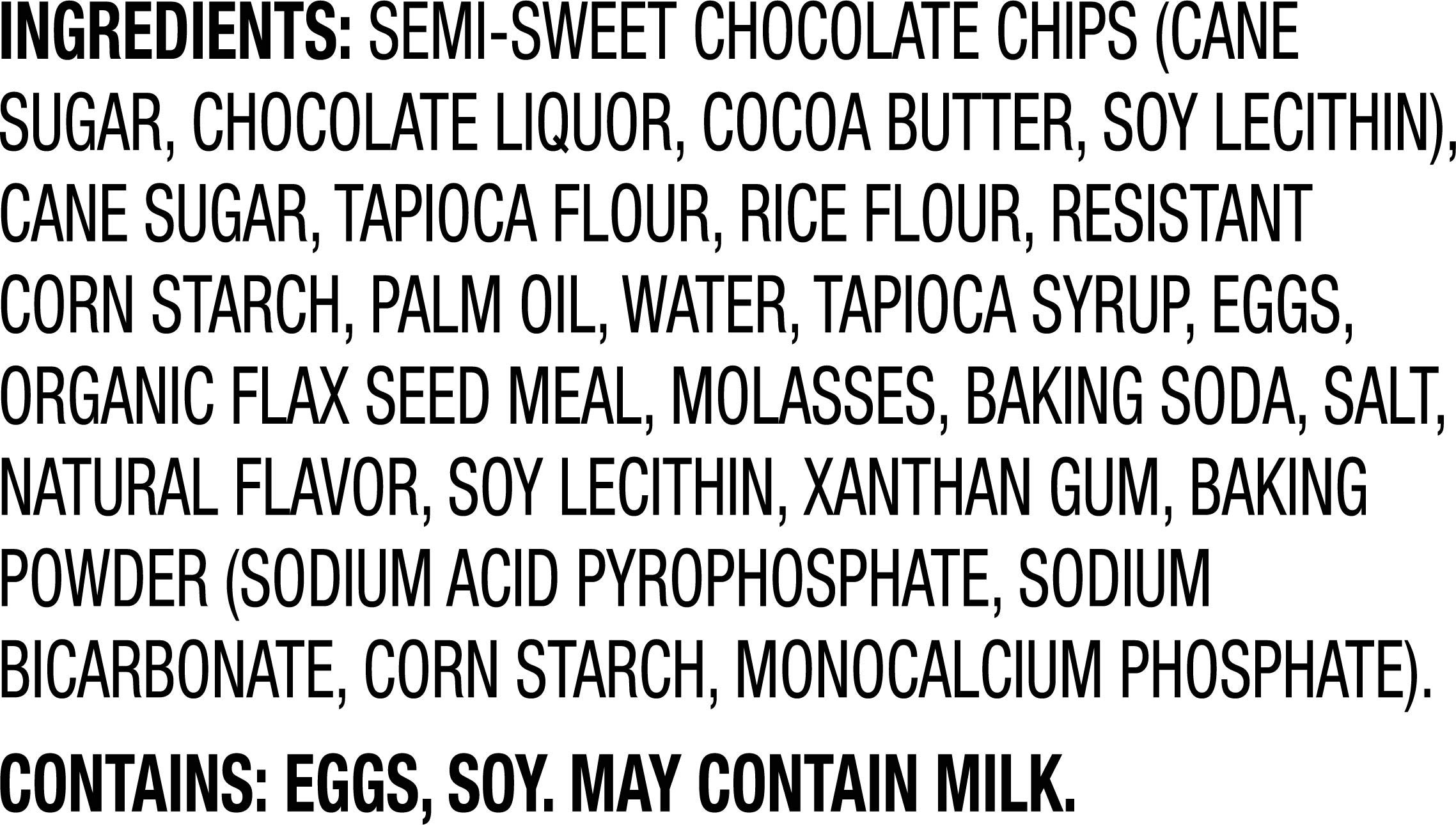 Glutino Gluten Free Chocolate Chip Cookies - 8.6 oz Pack | Delicious Snack for Allergies, School Lunches & Keto Diet