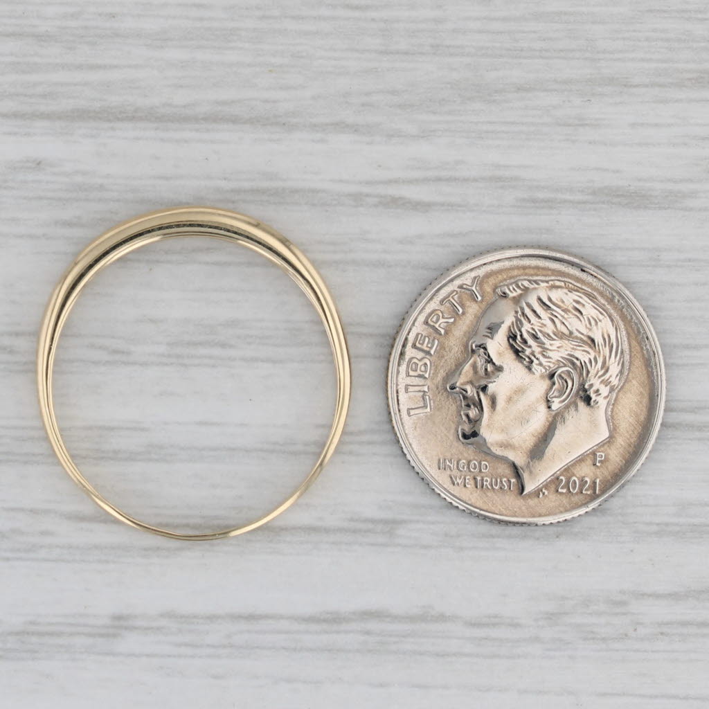 0.13ctw Diamond Wedding Band Ring 14k Yellow Gold Size 8.25 - Stackable, Dainty & Elegant Bridal Jewelry for Women - Perfect for Engagement, Anniversary Gifts & Everyday Wear