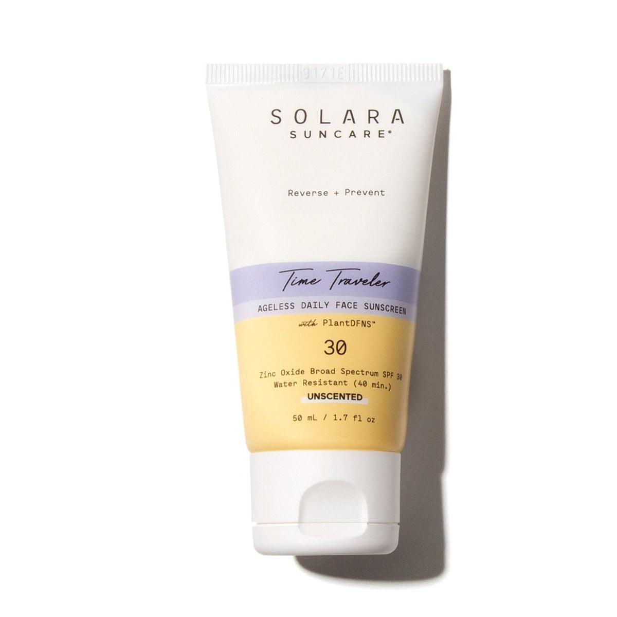 Time Traveler Ageless Daily Face Sunscreen SPF 50 - Anti-Aging Moisturizing Sun Protection for Women & Men - Perfect for Outdoor Activities, Beach & Daily Use