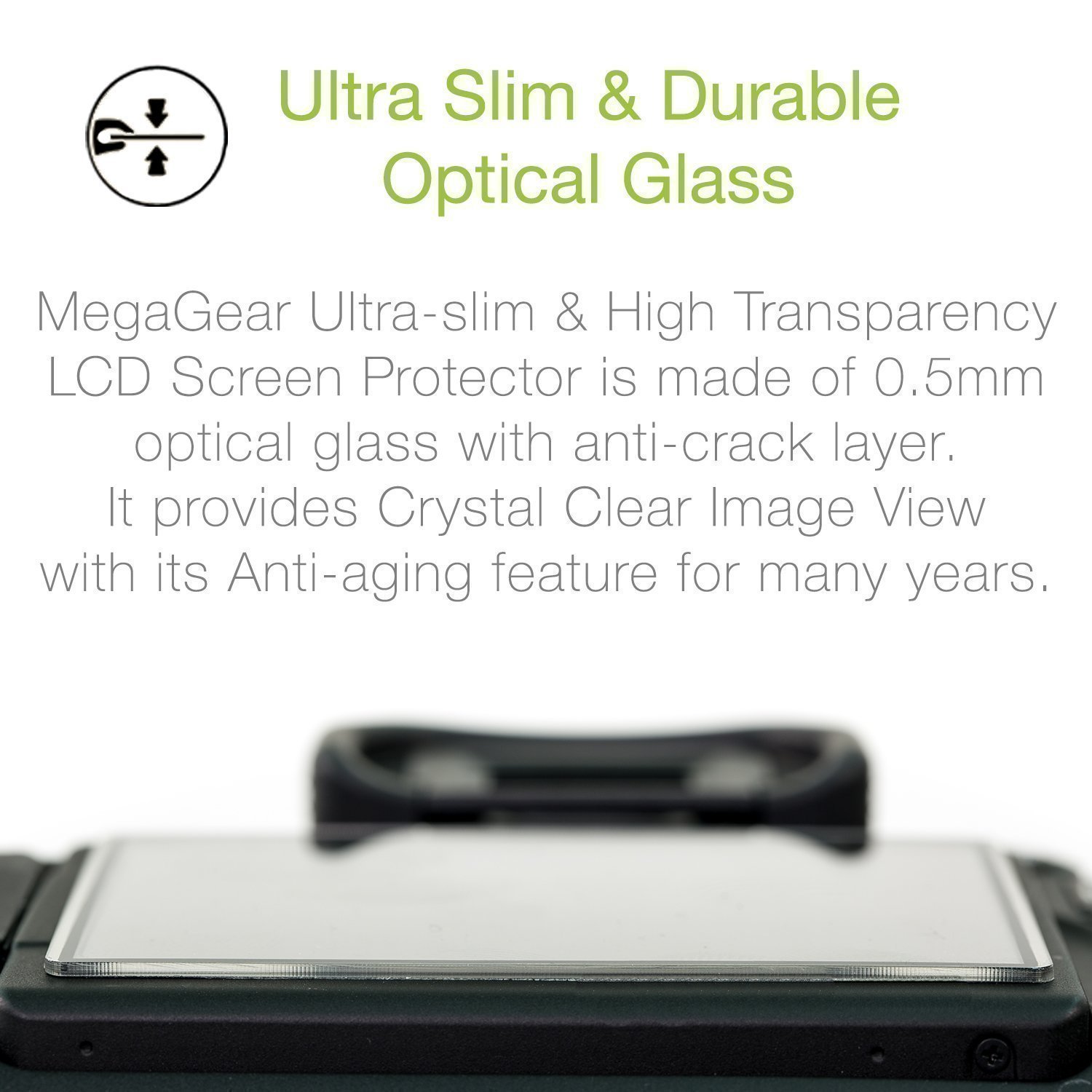 MegaGear MG2004 LCD Screen Protector for Nikon Z fc Camera - Anti-Scratch Protection