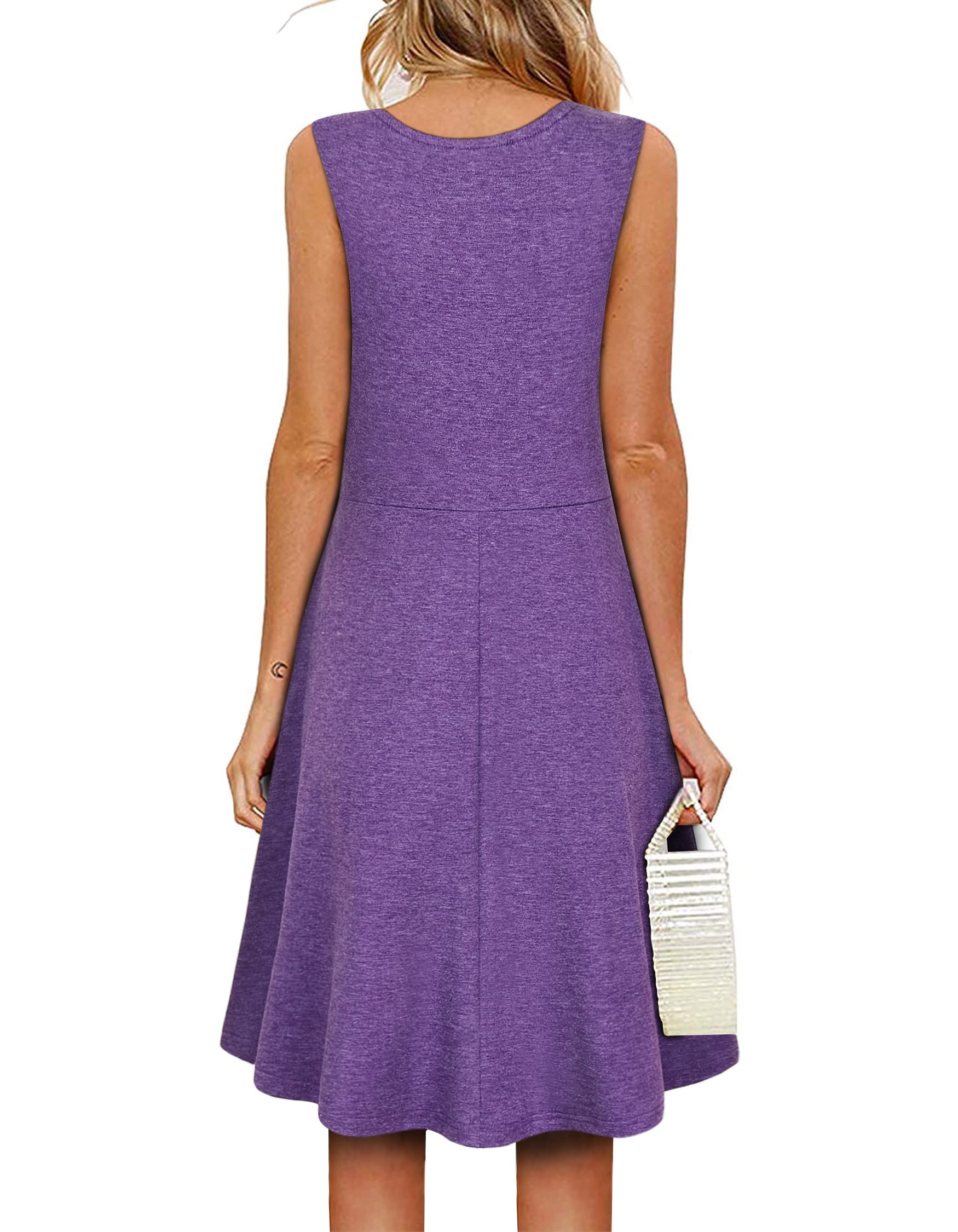 Women's Summer Wrap Dress - V Neck Sleeveless Midi Dress for Casual Wear | Beach Cover Up, Date Night, Vacation Outfit