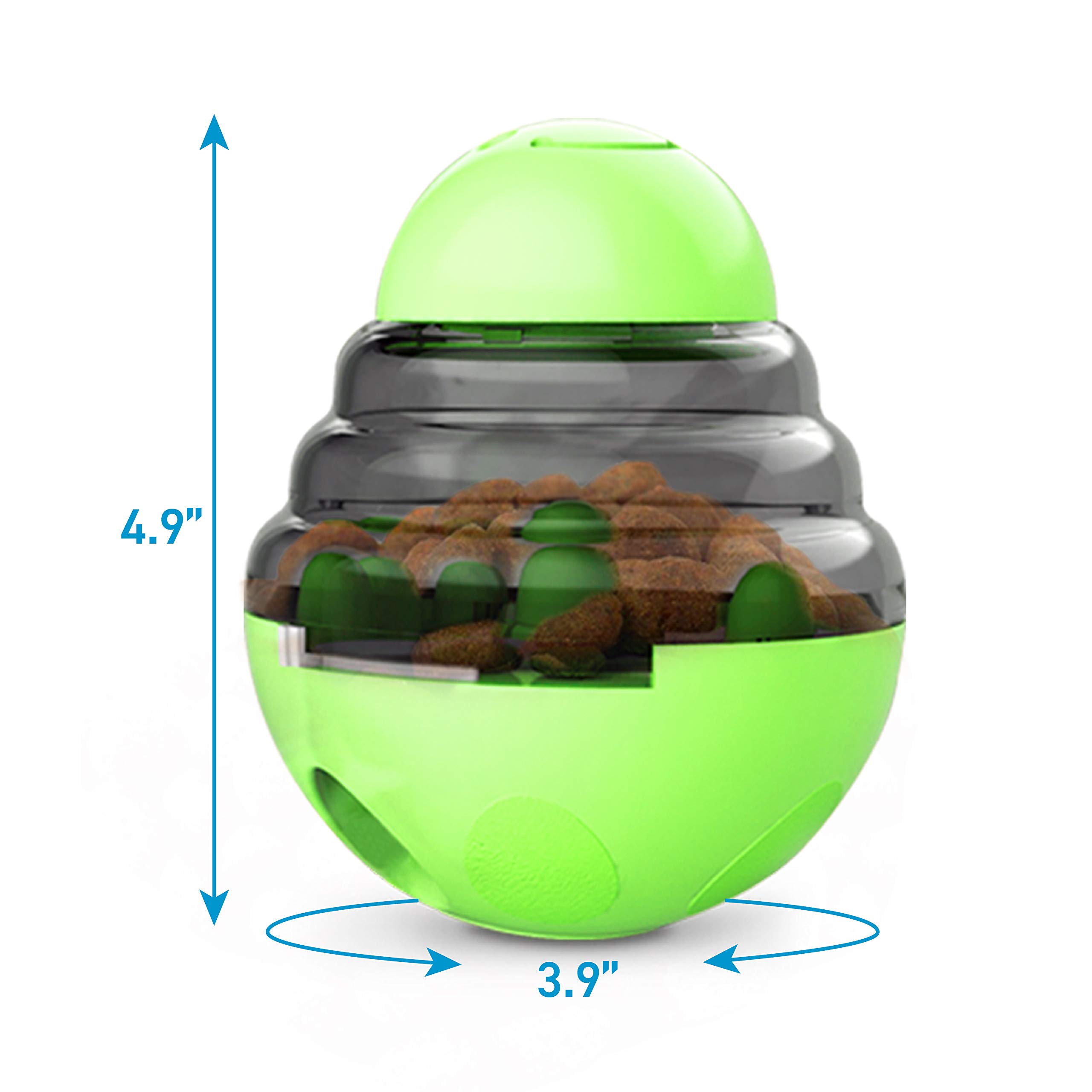 AnyPet Interactive Dog Treat Ball - Slow Feeder Puzzle Toy for Small & Large Dogs - Fun Mental Stimulation & Portion Control - Perfect for Indoor Play, Training & Boredom Relief