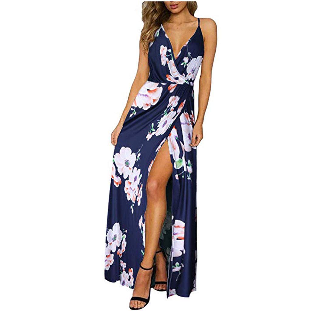 Stylish Summer Dresses for Women - Loose Casual Sexy Maxi Dress with Flowy Design | Perfect for Beach Vacations, Date Nights & Summer Parties