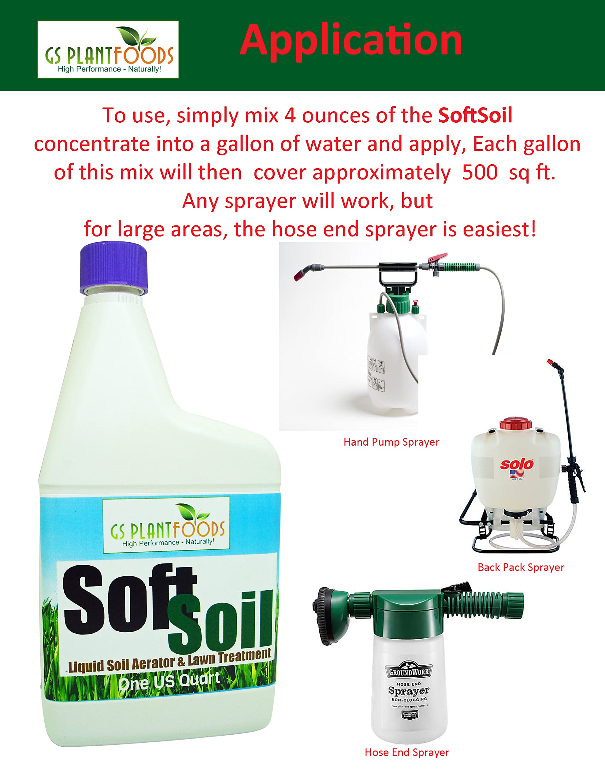 SOFTSOIL Liquid Soil Aerator & Lawn Treatment - 5 Gallon Concentrate for Healthier Grass | Improves Drainage & Root Growth | Perfect for Lawns, Golf Courses & Sports Fields