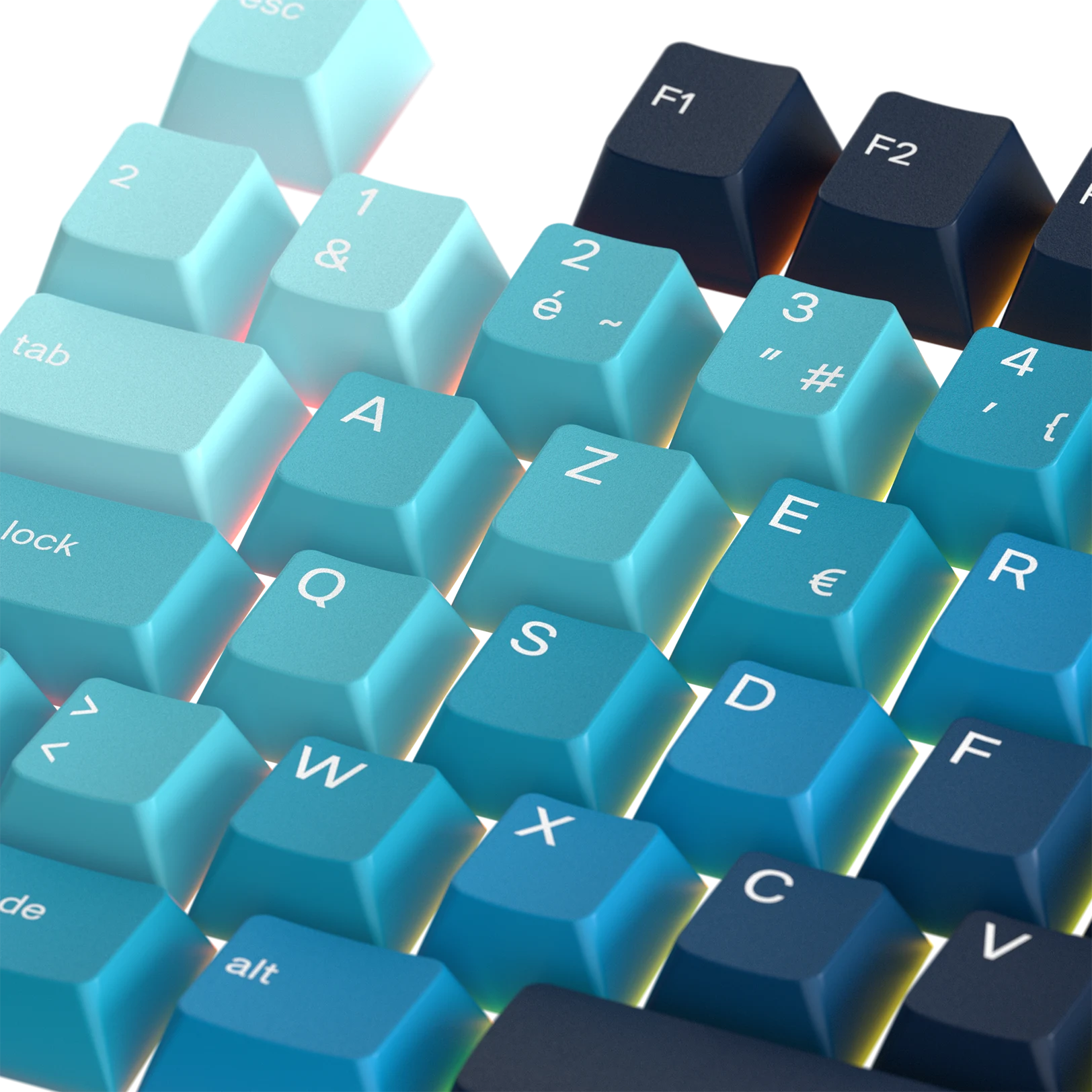 Celestial Ice FR Keycaps - Premium Custom Keycaps for Mechanical Keyboards | Perfect for Gaming, Typing & Office Work