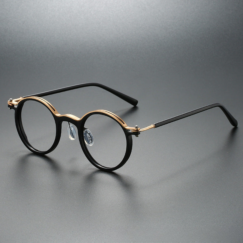 Pacha Retro Round TR90 Glasses Frame - Lightweight & Durable Eyewear for Men & Women - Perfect for Reading, Driving & Fashion Accessories