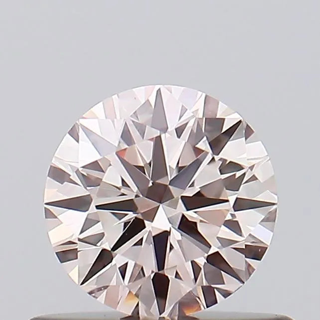 0.50ct Round Lab Grown Diamond - Fancy Light Pink, VS1 Clarity, Excellent Cut, IGI Certified | Perfect for Engagement Rings, Wedding Bands & Anniversary Gifts