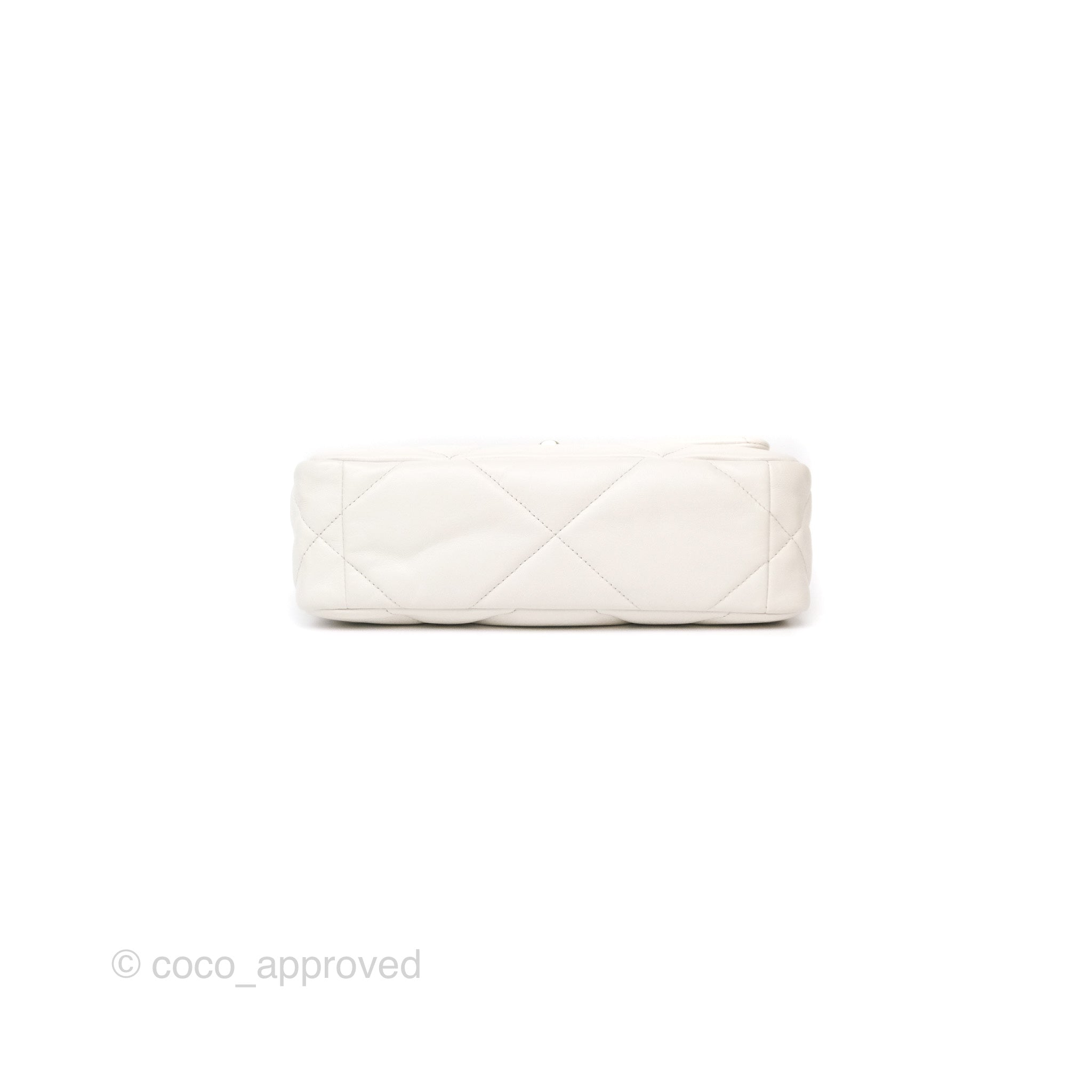 Chanel 19 Small Handbag in Pearly White with Mixed Hardware - Luxury Crossbody Bag for Women, Perfect for Date Night & Evening Events