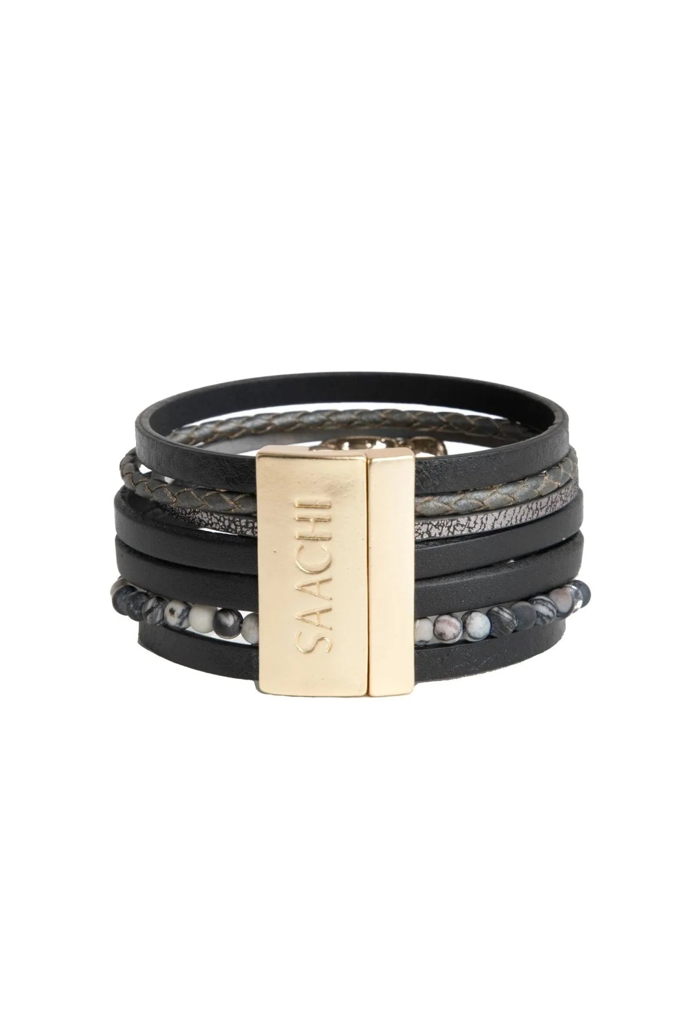 Aquamare Genuine Leather Bracelet for Men & Women - Waterproof & Durable Fashion Accessory for Outdoor, Travel & Daily Wear