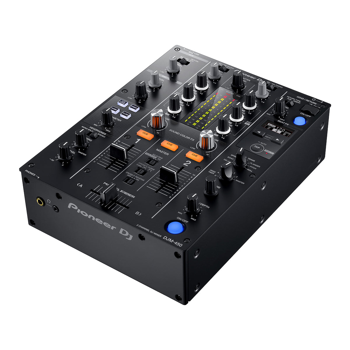 Pioneer DJ DJM-450 2-Channel Professional DJ Mixer with Beat FX - Perfect for Clubs, Parties & Home DJing