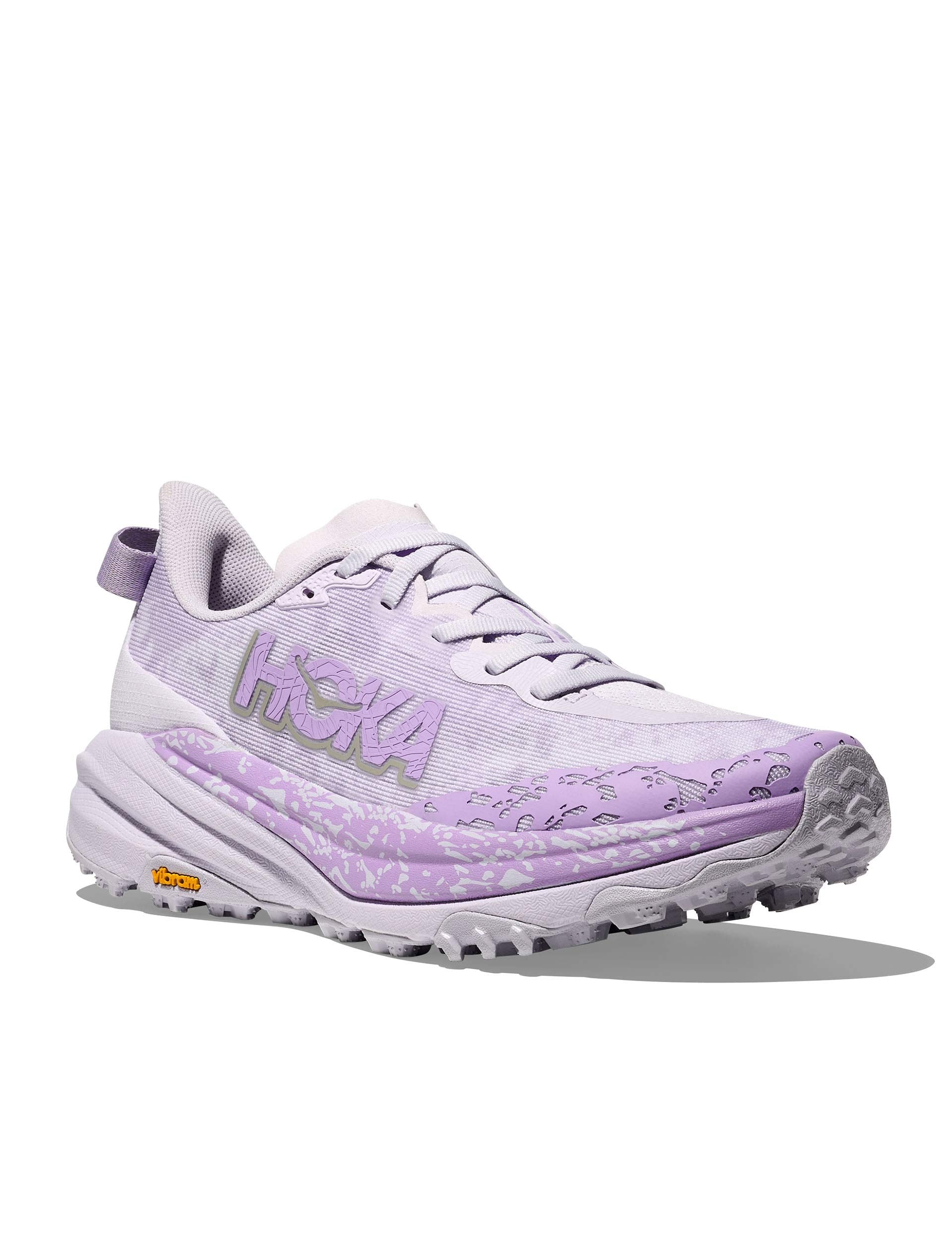 HOKA Speedgoat 6 Trail Running Shoes - Starlight Glow/Aster Flower for Women & Men | Lightweight & Cushioned for Hiking, Trail Running & Outdoor Adventures