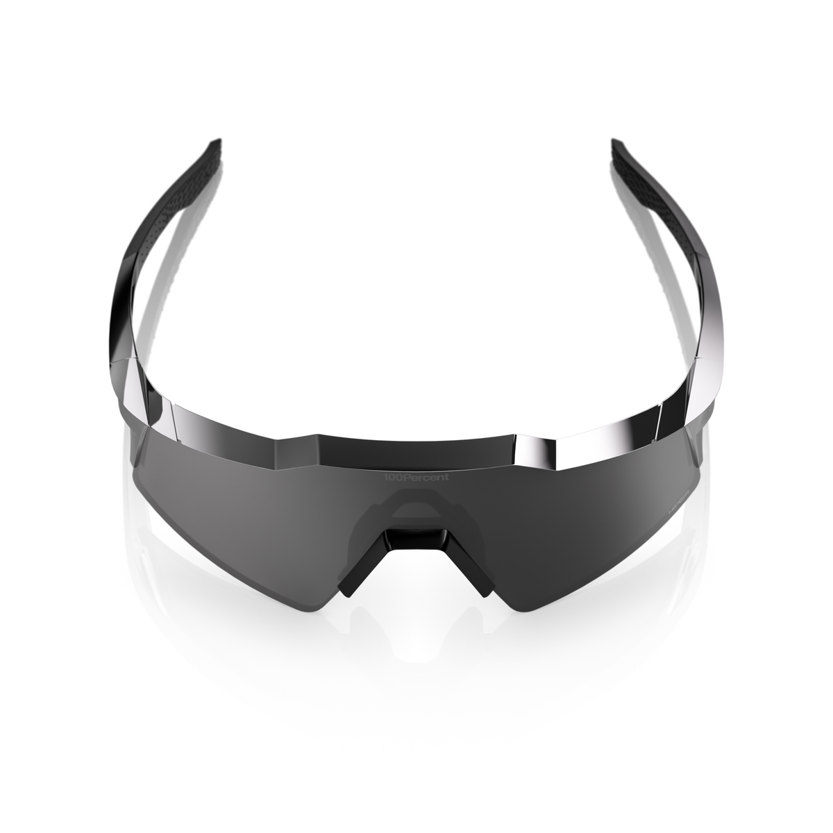 Speedcraft SL Soto 1 Sunglasses - 100% UV Protection - Polished Black Chrome Frame with HiPER Mercury Mirror Lenses - Perfect for Running, Cycling & Outdoor Sports