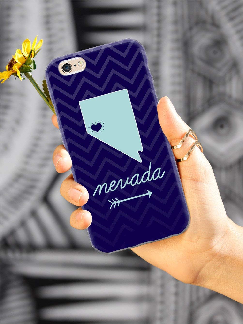Premium 3D Textured Protective Phone Case for Apple iPhone Xs Max - Nevada Chevron Pattern Design - Shockproof & Slim Fit Cover - Perfect for Everyday Use, Travel & Outdoor Activities