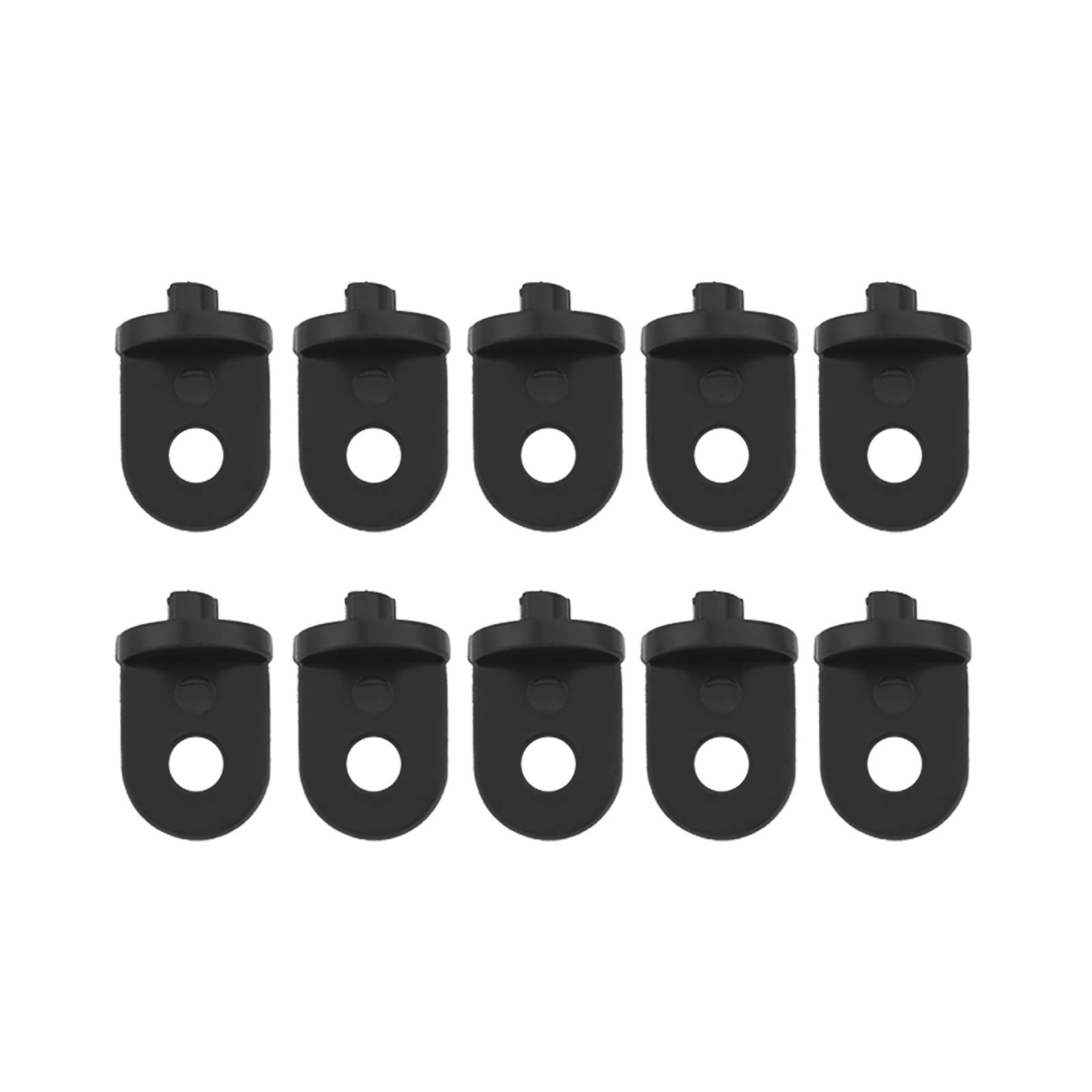 50 Pack Black Plastic Greenhouse Hangers - Heavy Duty Plant Hooks & Shade Cloth Clips for Gardening, Greenhouse Accessories - Perfect for Securing Plants, Nets & Fabric in Greenhouses, Gardens & Indoor Plant Setups