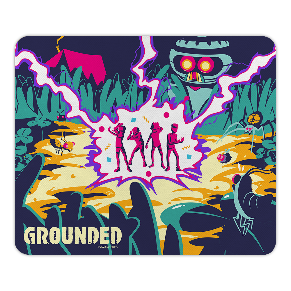 Grounded Zap Zap Gaming Mouse Pad - Non-Slip Rubber Base, Smooth Surface for Precise Control | Perfect for PC, Laptop, Office & Esports Gaming