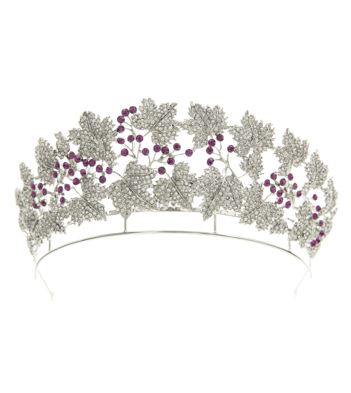 PRINCESS MARY Danish Ruby Bridal Tiara - Elegant Wedding Crown for Brides, Royal-Inspired Headpiece for Special Occasions